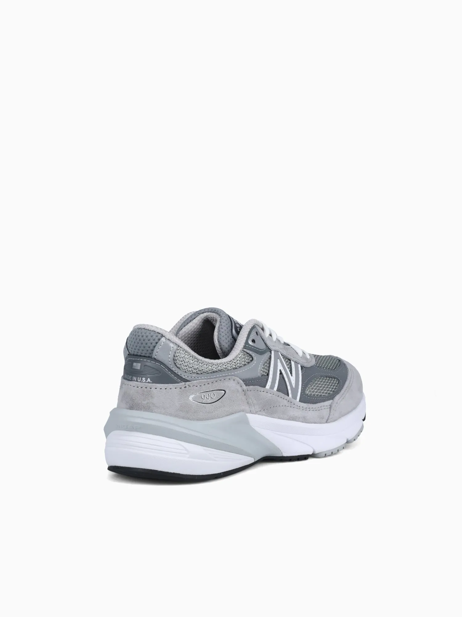 990v6 Grey Suede