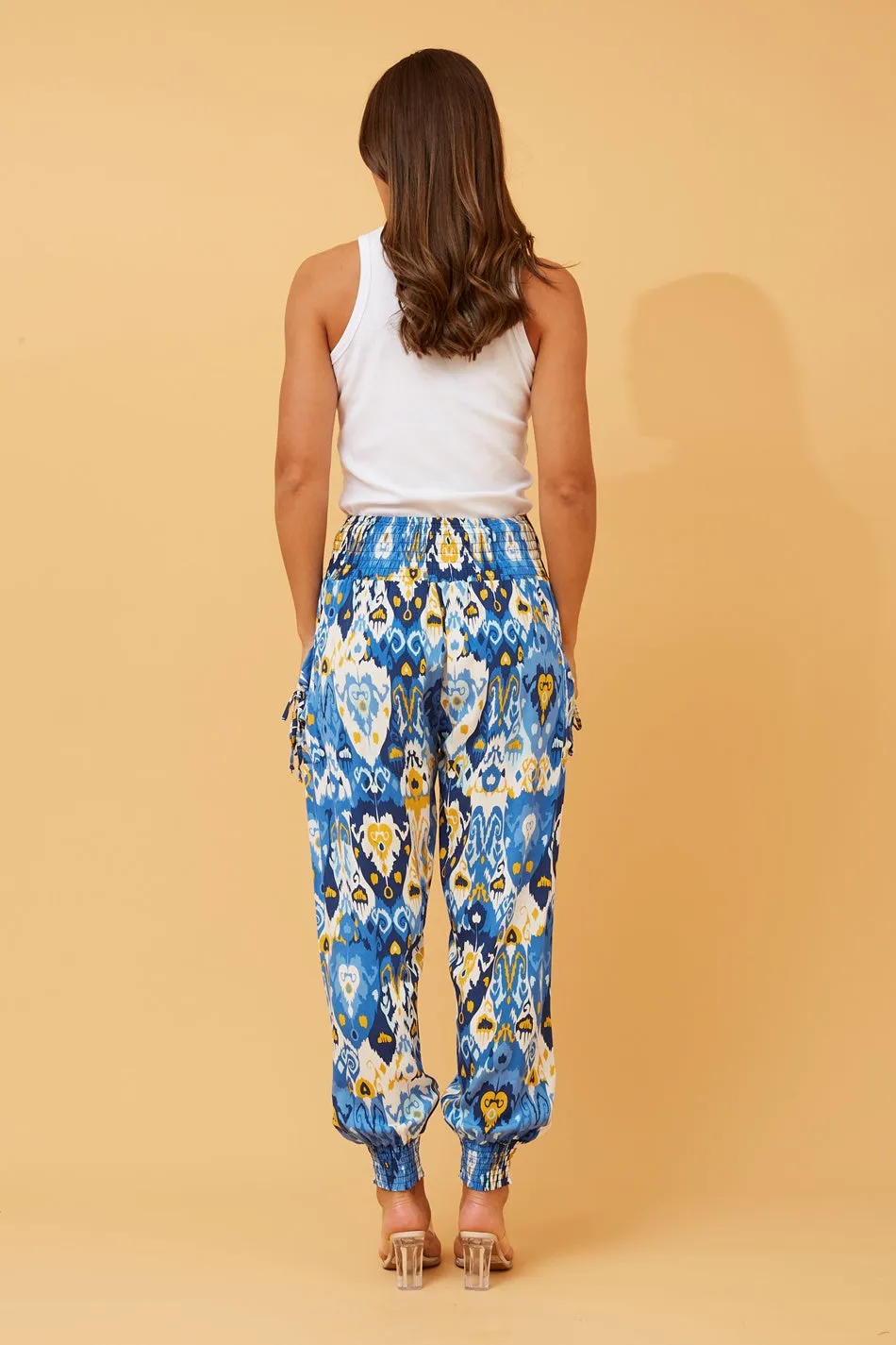 ABSTRACT PRINT HAREM PANTS