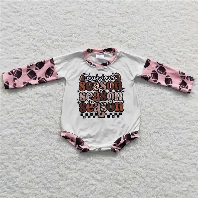 Baby Onesie Romper - Autumn - Football Touchdown Season Girls