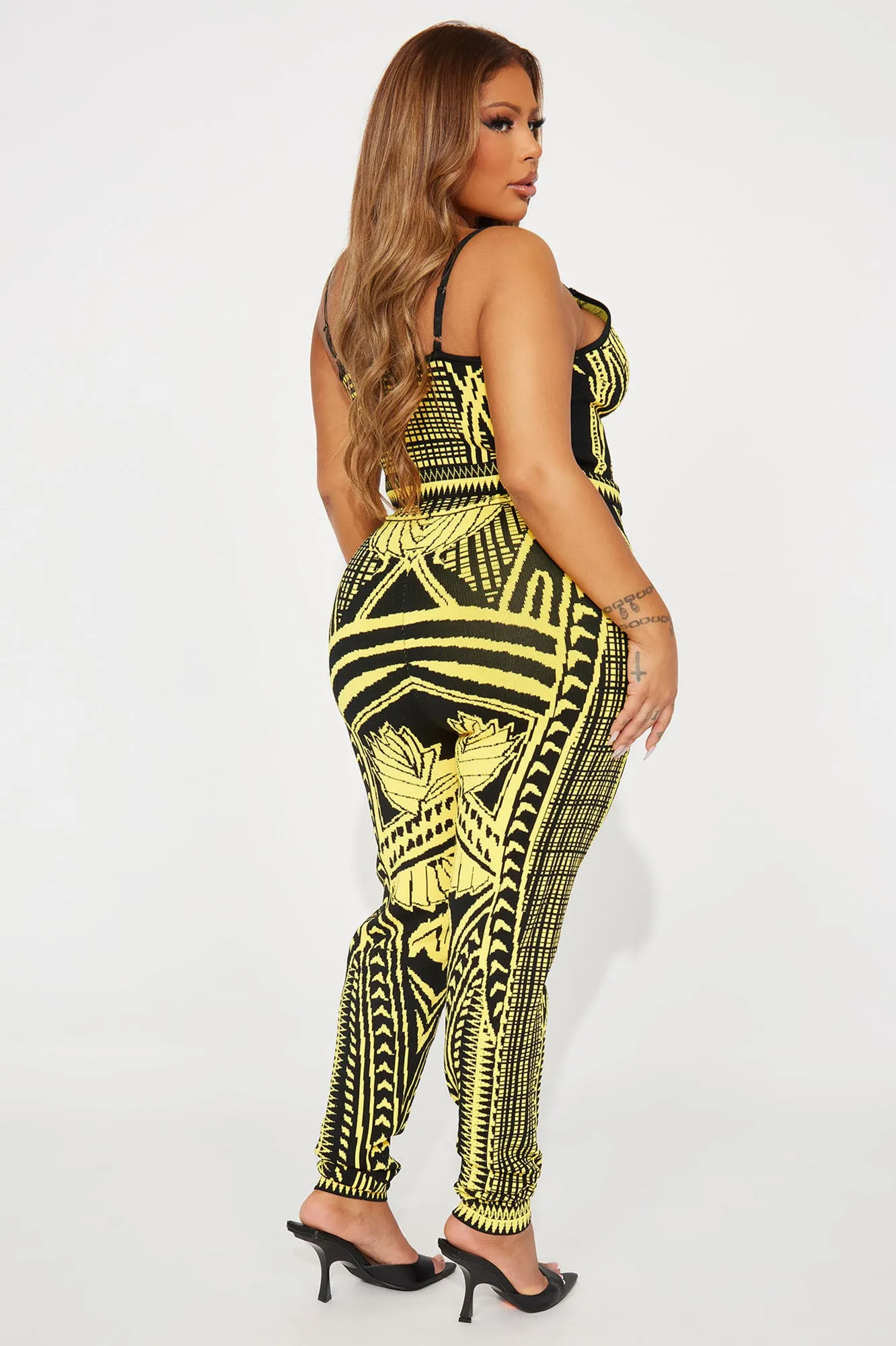 Best One Here Legging Set - Yellow/combo