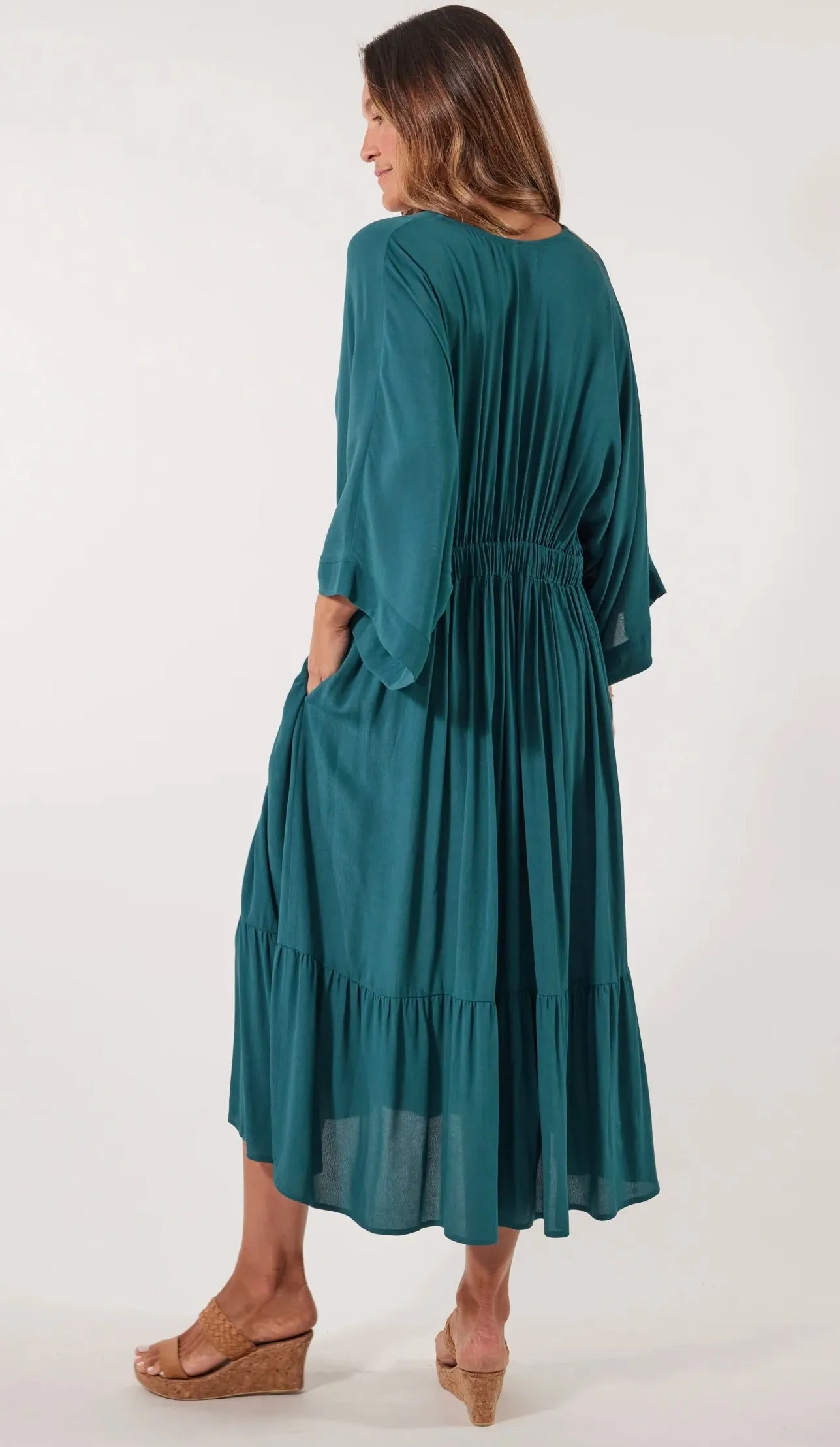 Botanical Relax Dress Teal