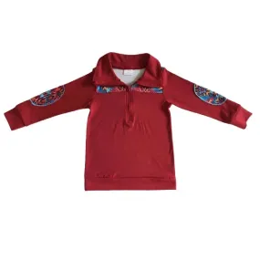 Boys Shirt - Western Farm - Quarter Zip - Aztec Geo Serape