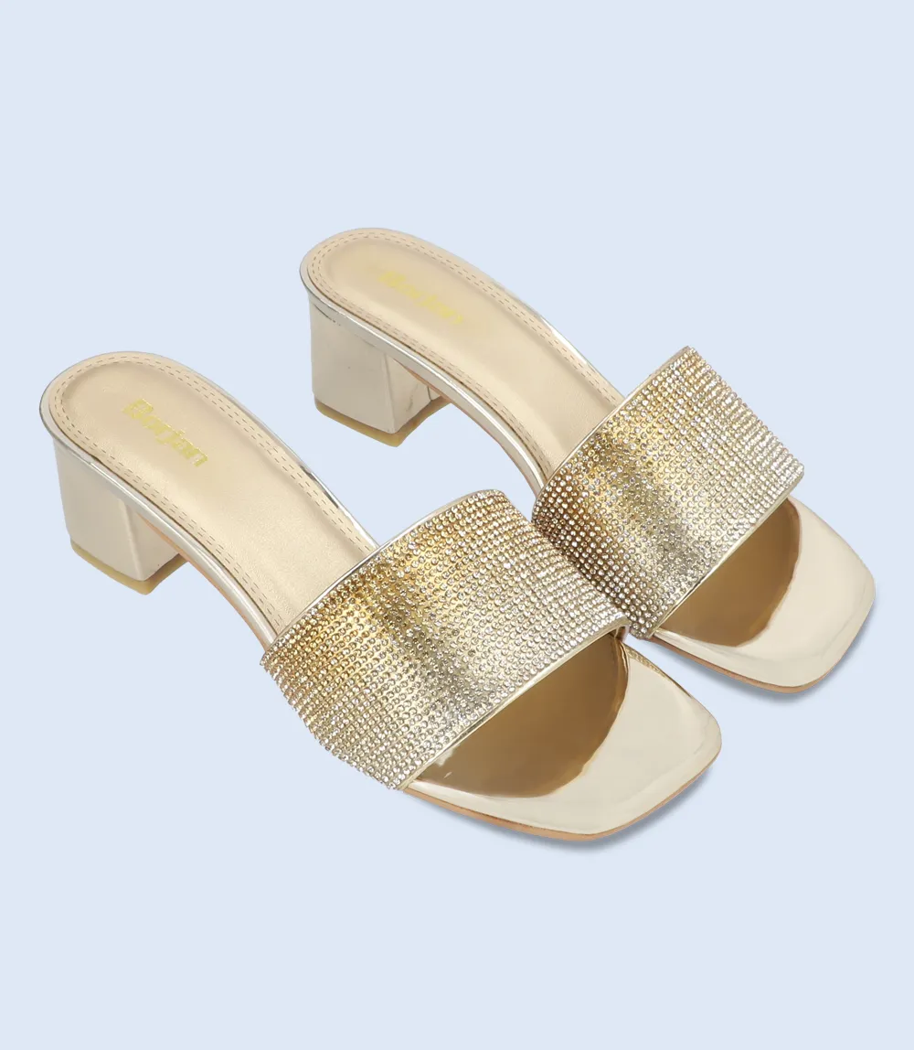 BW9483-GOLD/MULTY-Slipper Heel