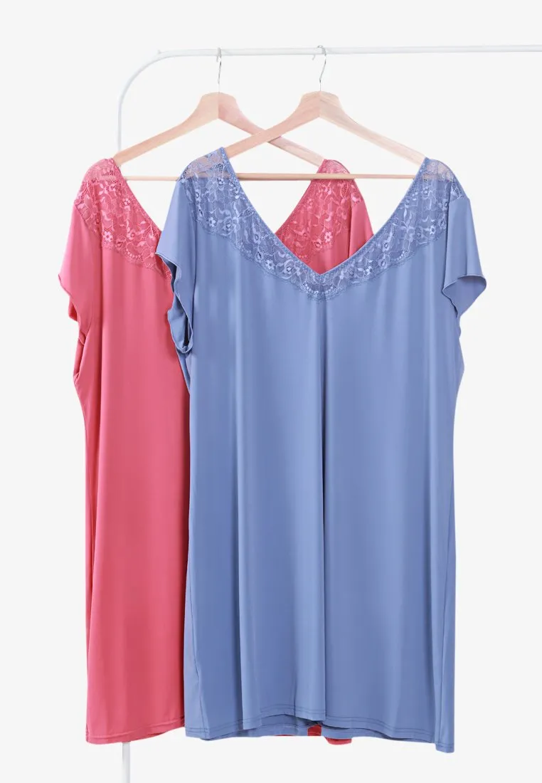 Caress MC x XIXILI Slip Dress - Periwinkle Blue