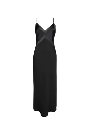 Cube Slip Dress - Black/Black