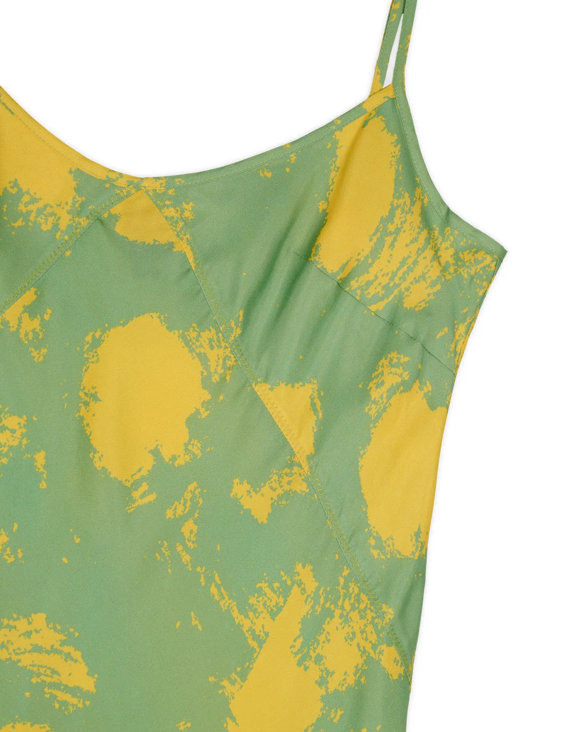 Dot Slip Dress - Lime