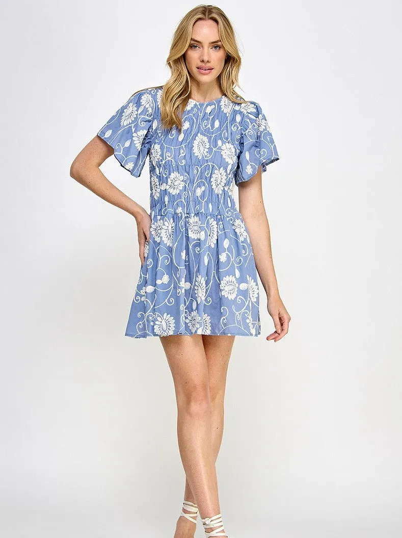 Eloise Embroidered Dress