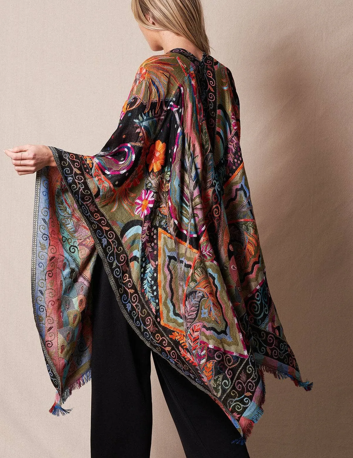 Embroidered Maya Wrap