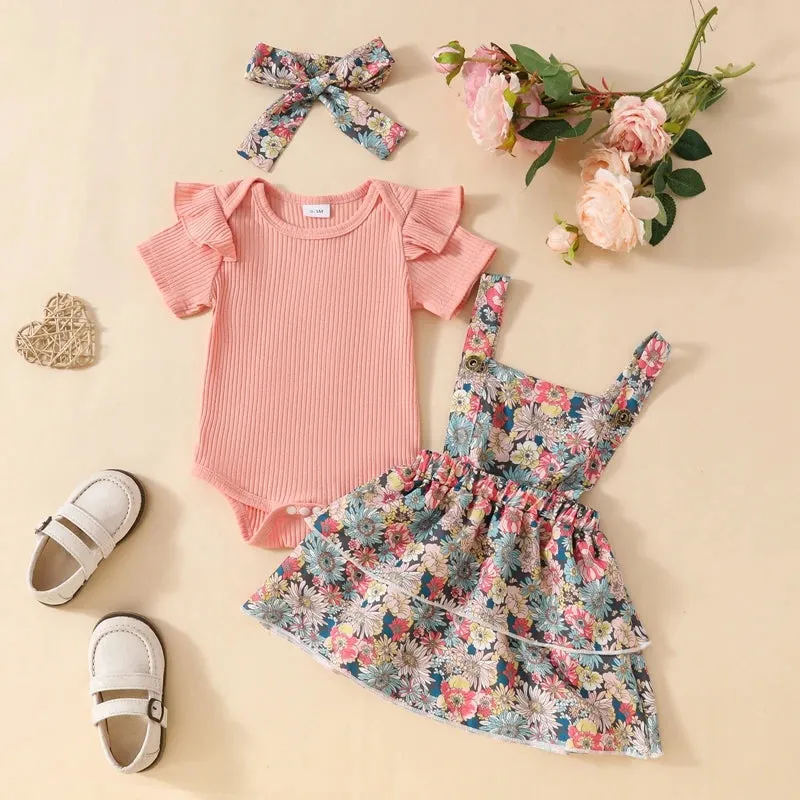 ESTHER Floral Overall Dress Outfit