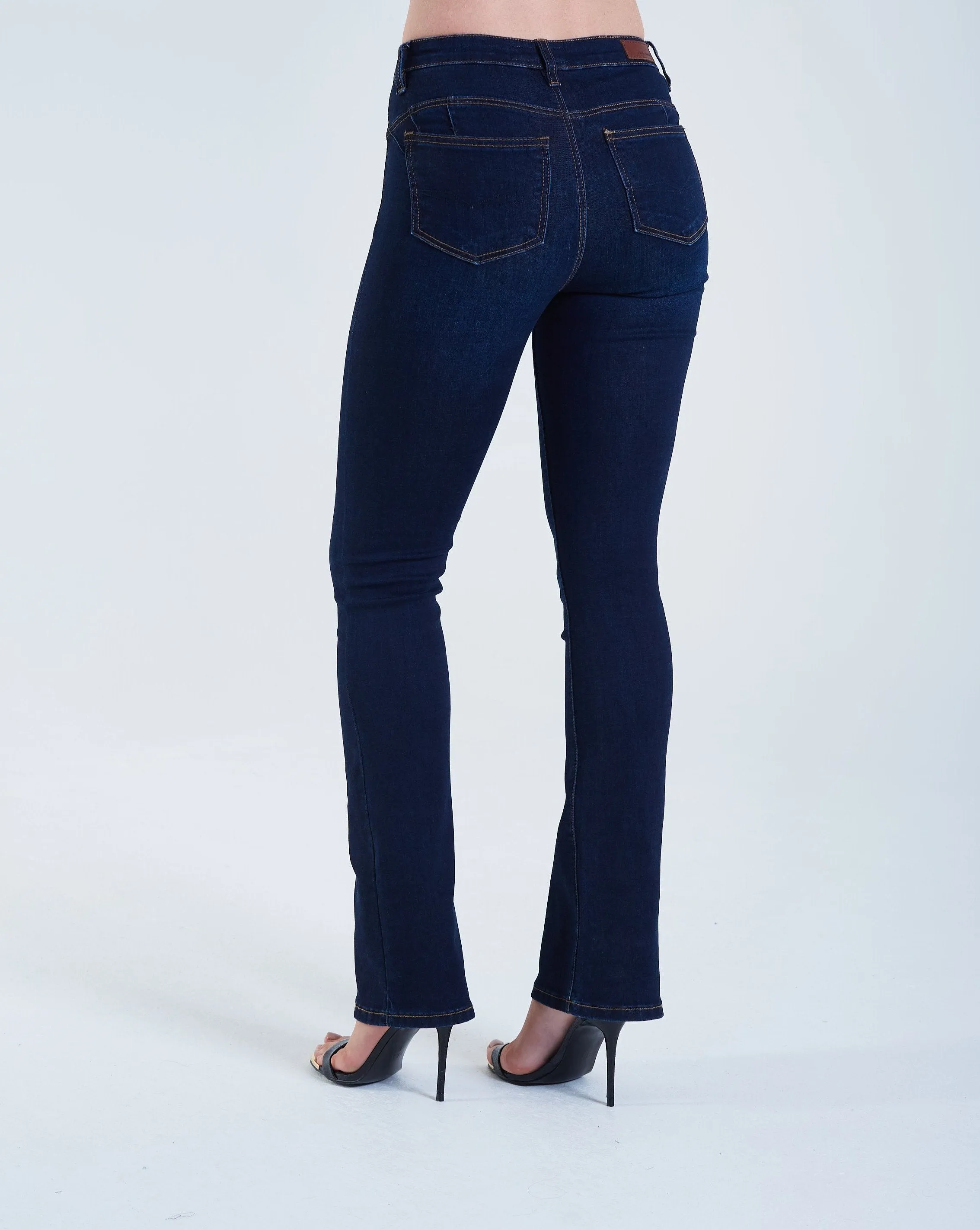 Gina High Rise Bootleg Dark Blue