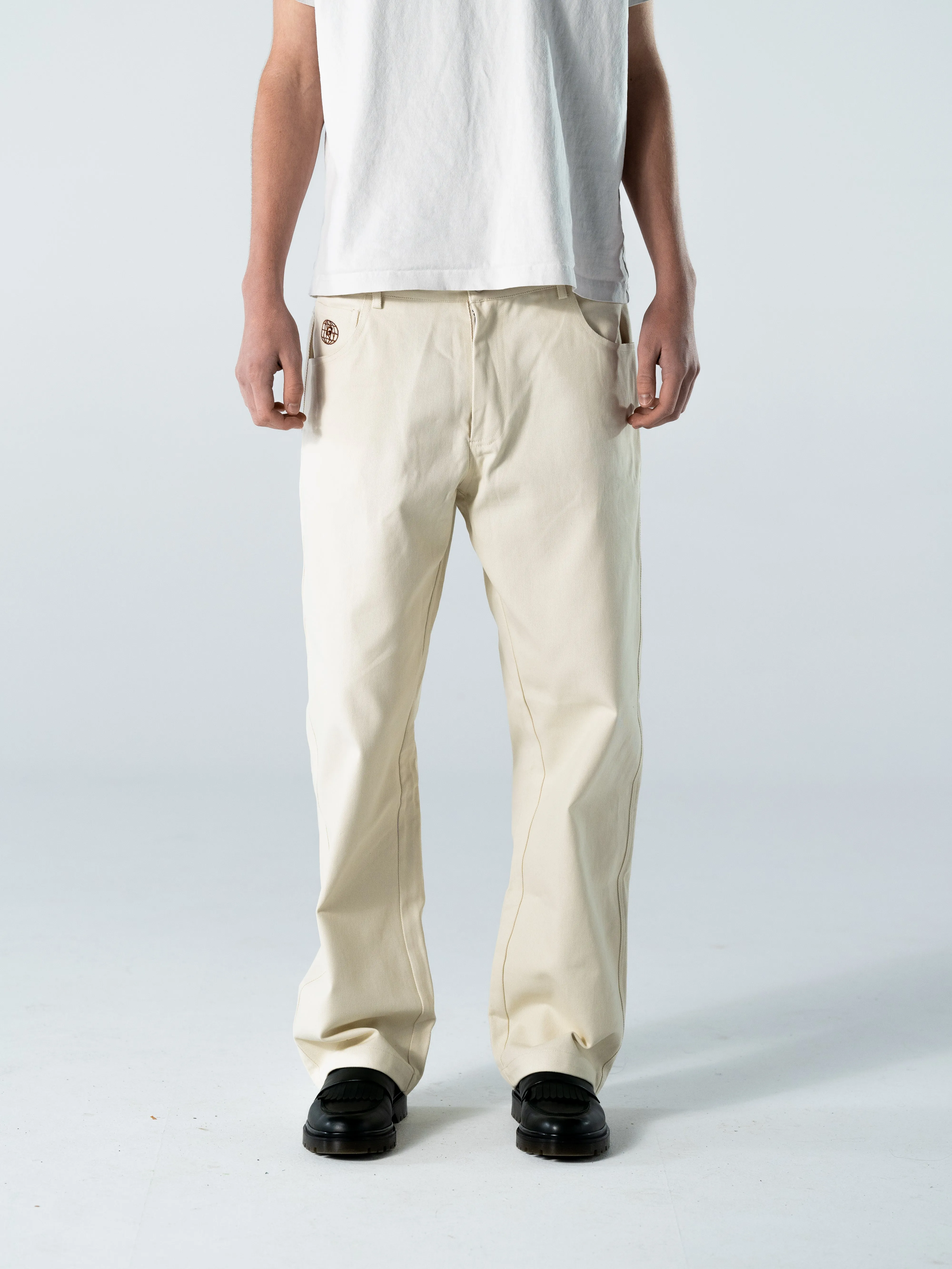 Globe Studios Straight Jeans 'Beige'