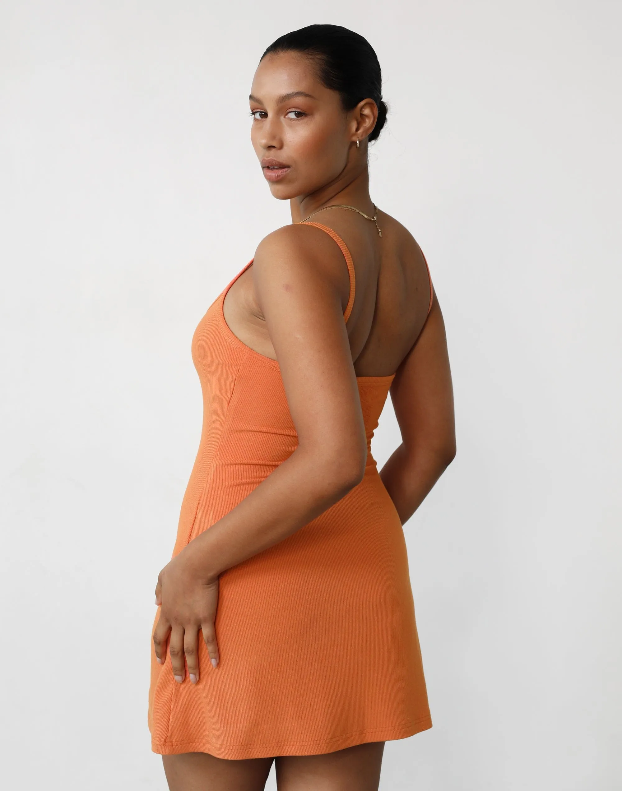 Helia Mini Dress (Papaya)