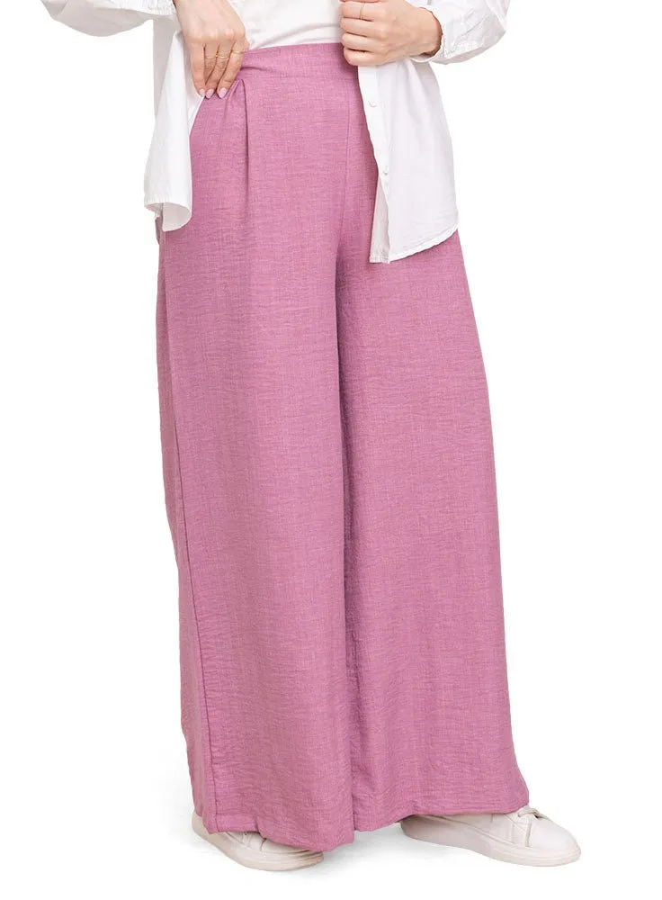 Kashmir linen Wide Leg