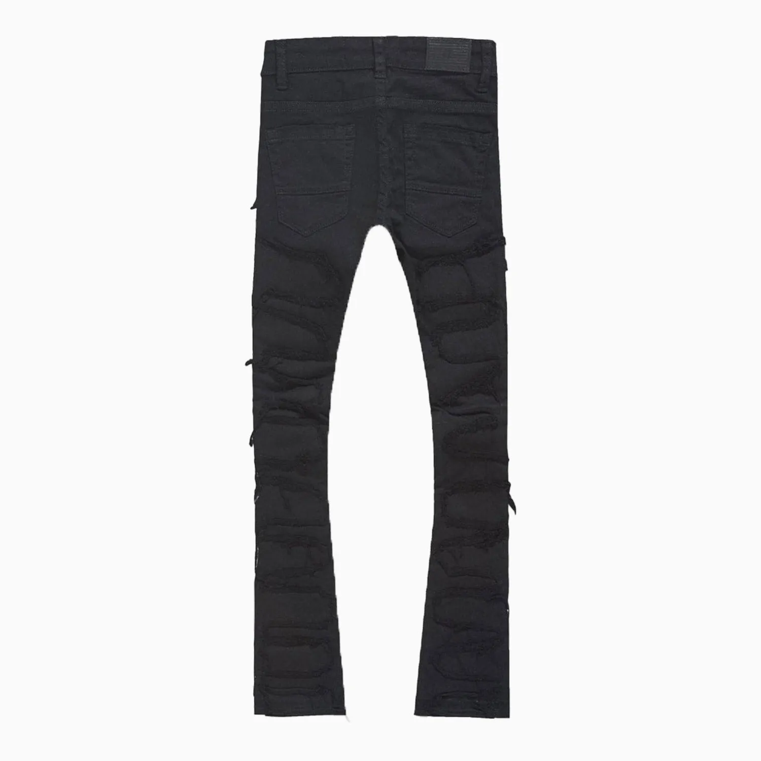 Kid's Stacked Shreds Skinny Denim Pant