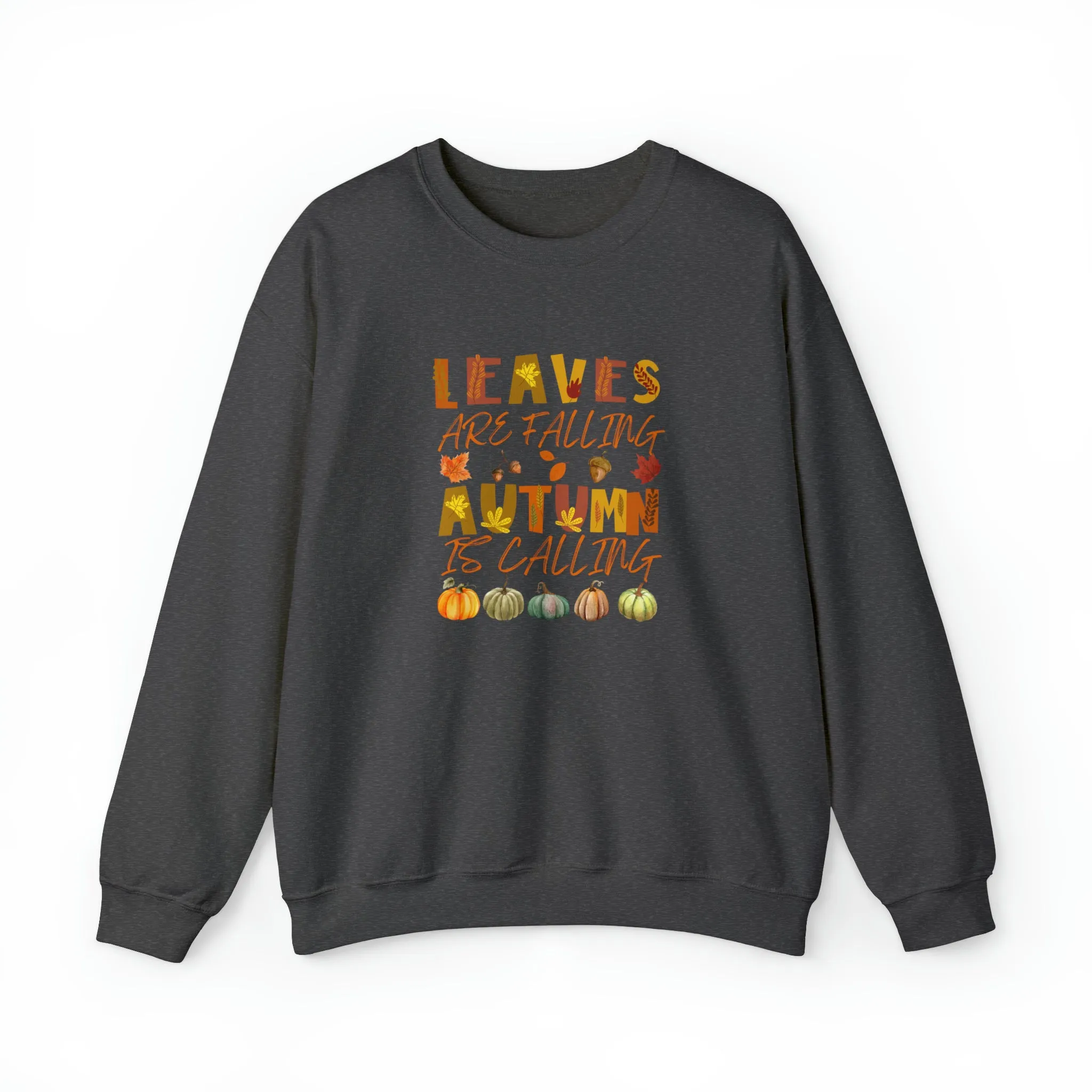 Leaves are Falling Autumn is Calling Sweatshirt, Autumn Leaves Sweatshirt, Autumn Skeleton Shirt, Pumpkin Fall Sweatshirt, Fall Sweatshirt