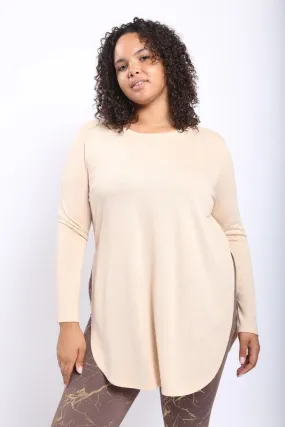 Lisa Basic Curve Long Sleeve Top - FINAL SALE