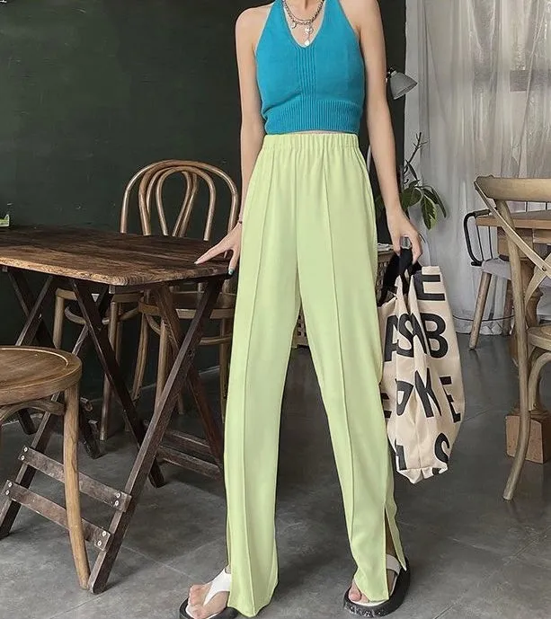 Loose Fit Wide Leg Basic Pants