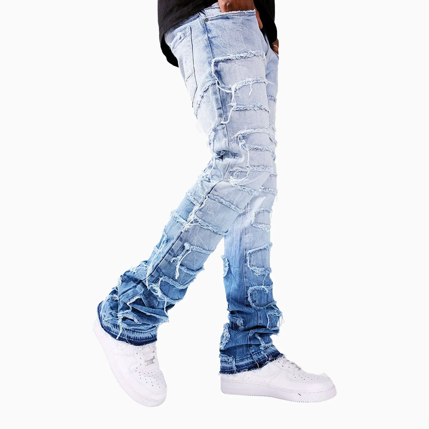 Men's Martin Stacked Python Denim Pant