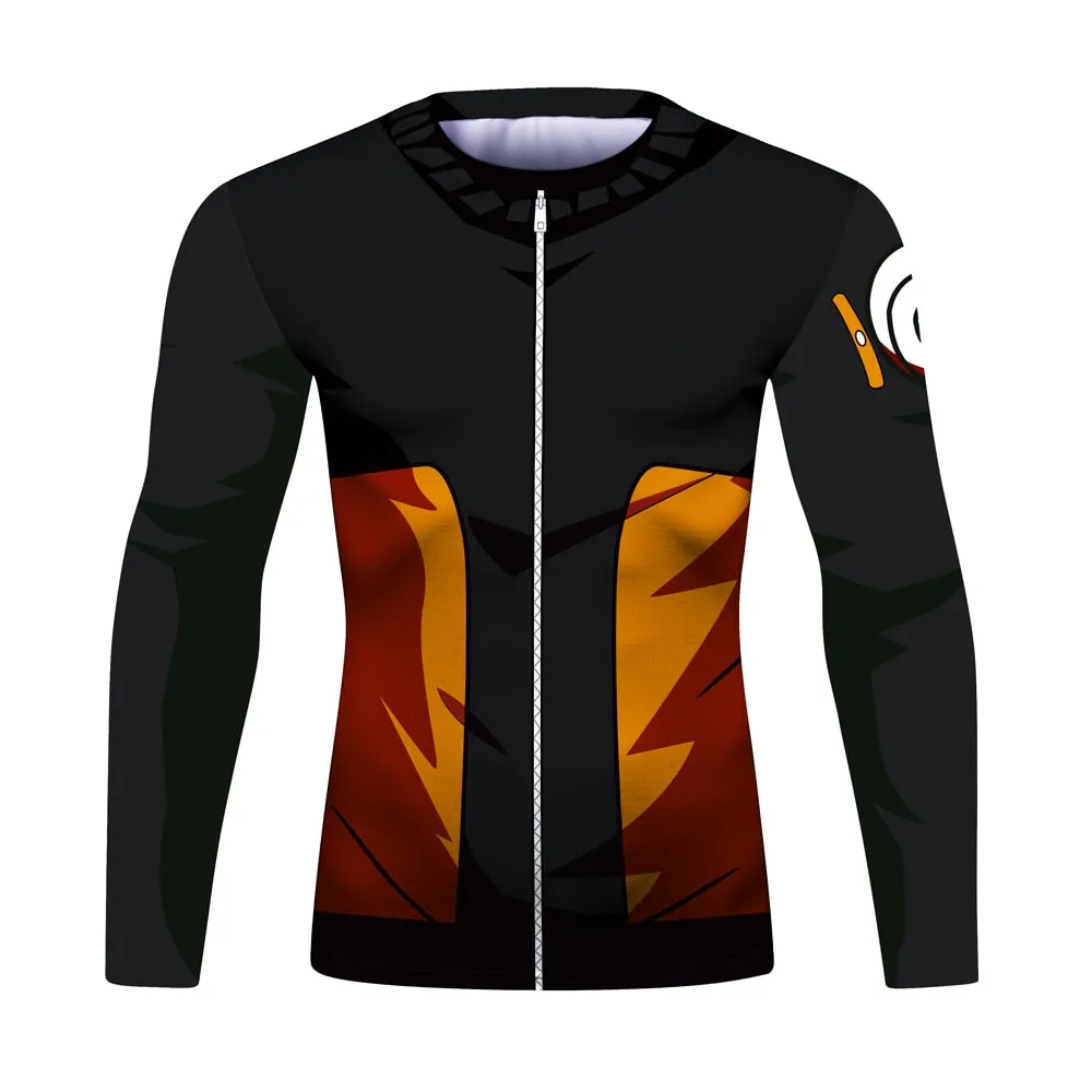 Naruto Elite Long Sleeve Compression Rash Guard Set