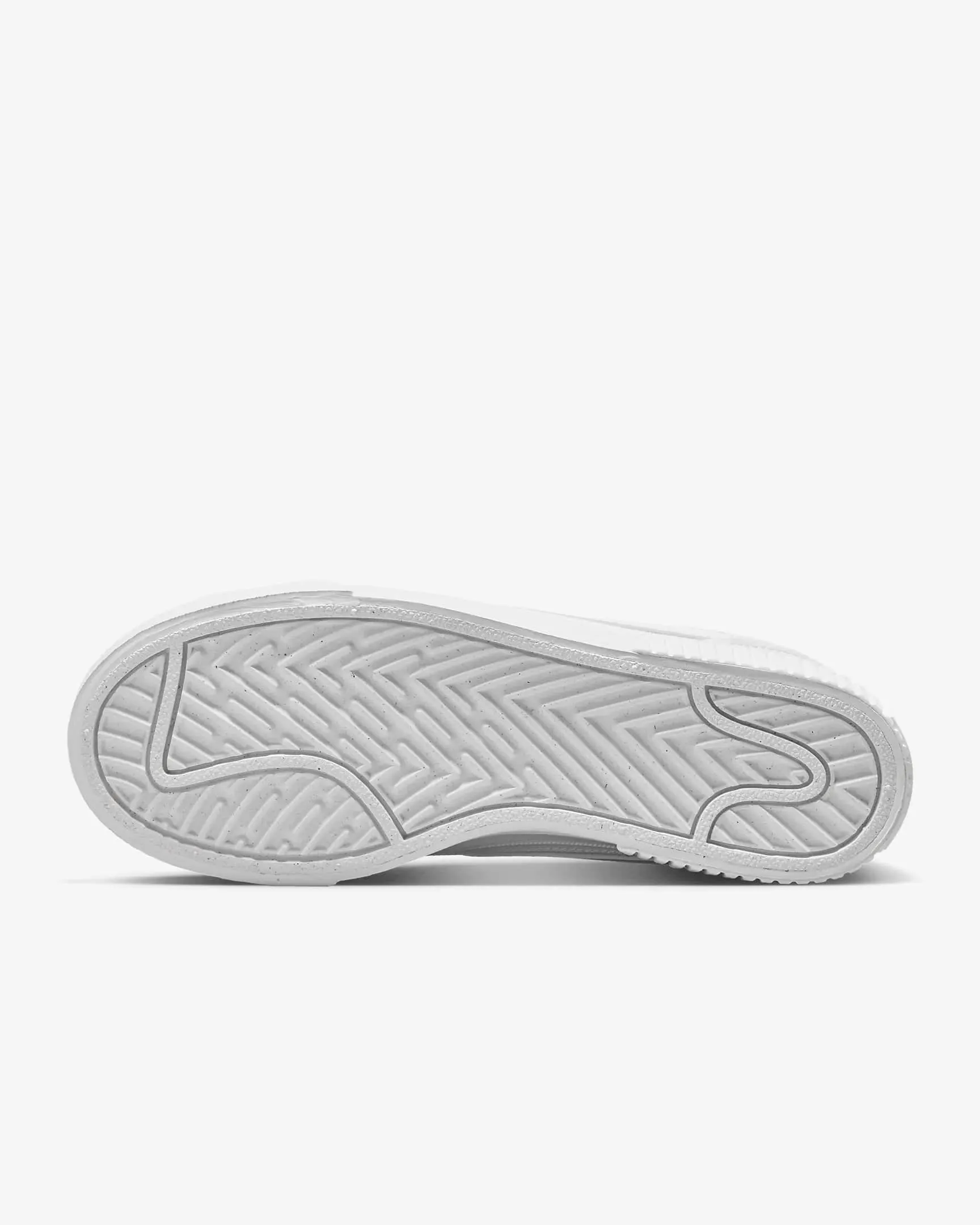 NIKE WOMEN'S COURT LIFT PLATFORM TRIPLE WHITE SHOES