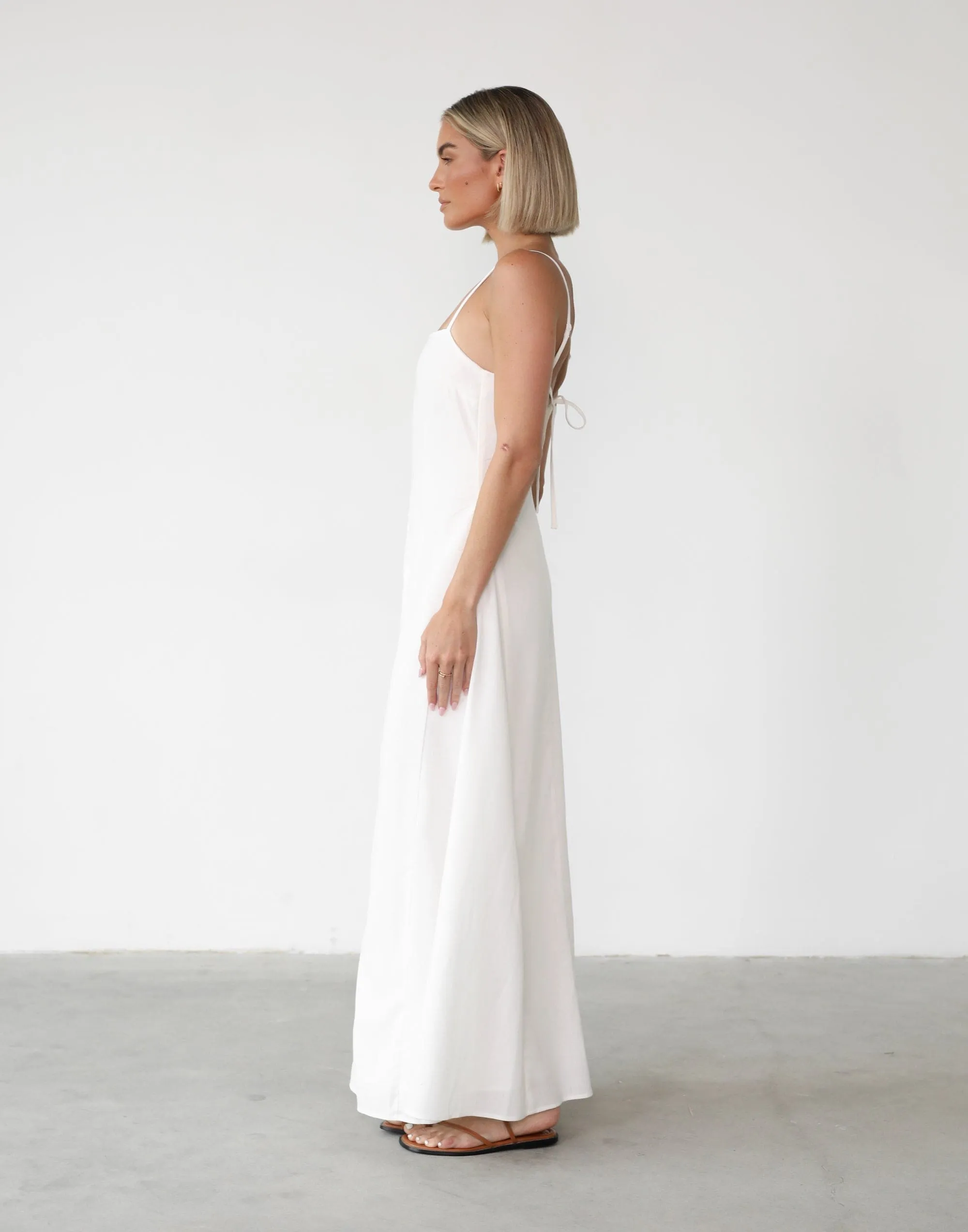 Norah Maxi Dress (White)