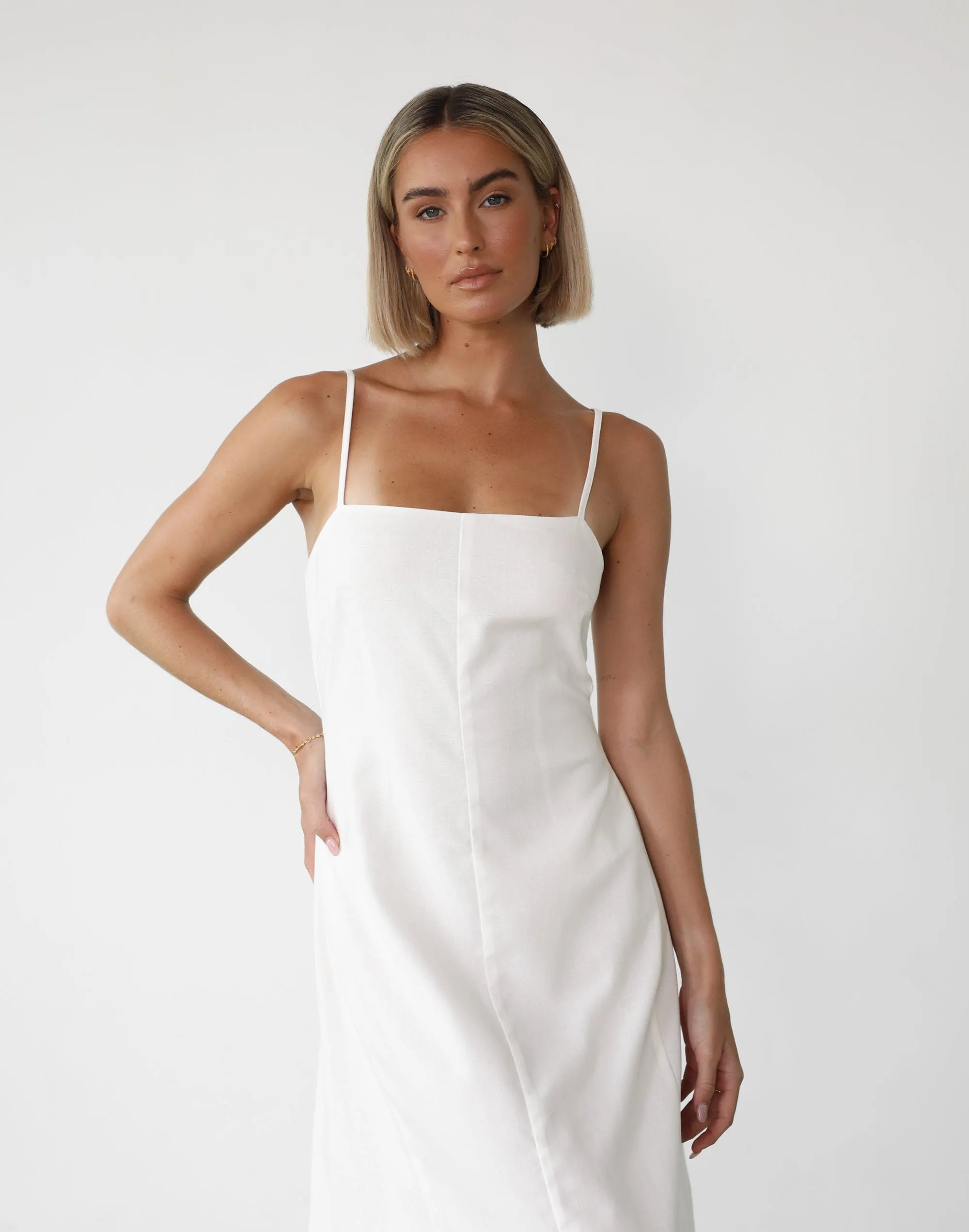 Norah Maxi Dress (White)