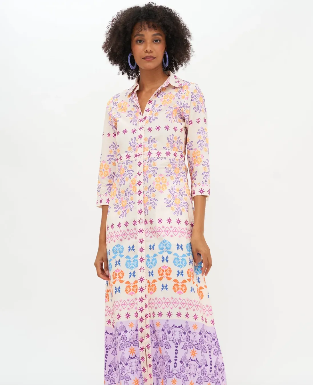 Oliphant Shirt Dress- Paradiso Lilac