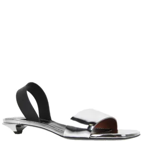 Open Slingback 20, Argento