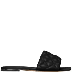 Padded Slide Stitched, Black