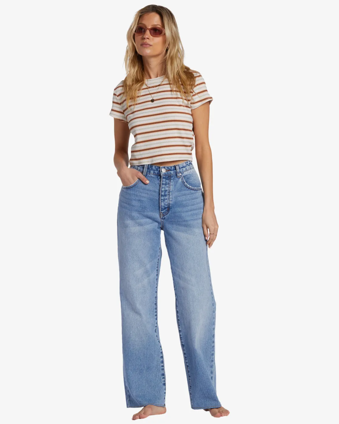 Rachel Low Waist Denim Pants