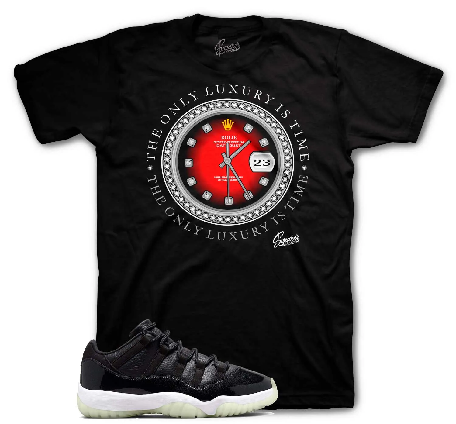 Retro 11 72-10 Shirt - Rolie Time - Black