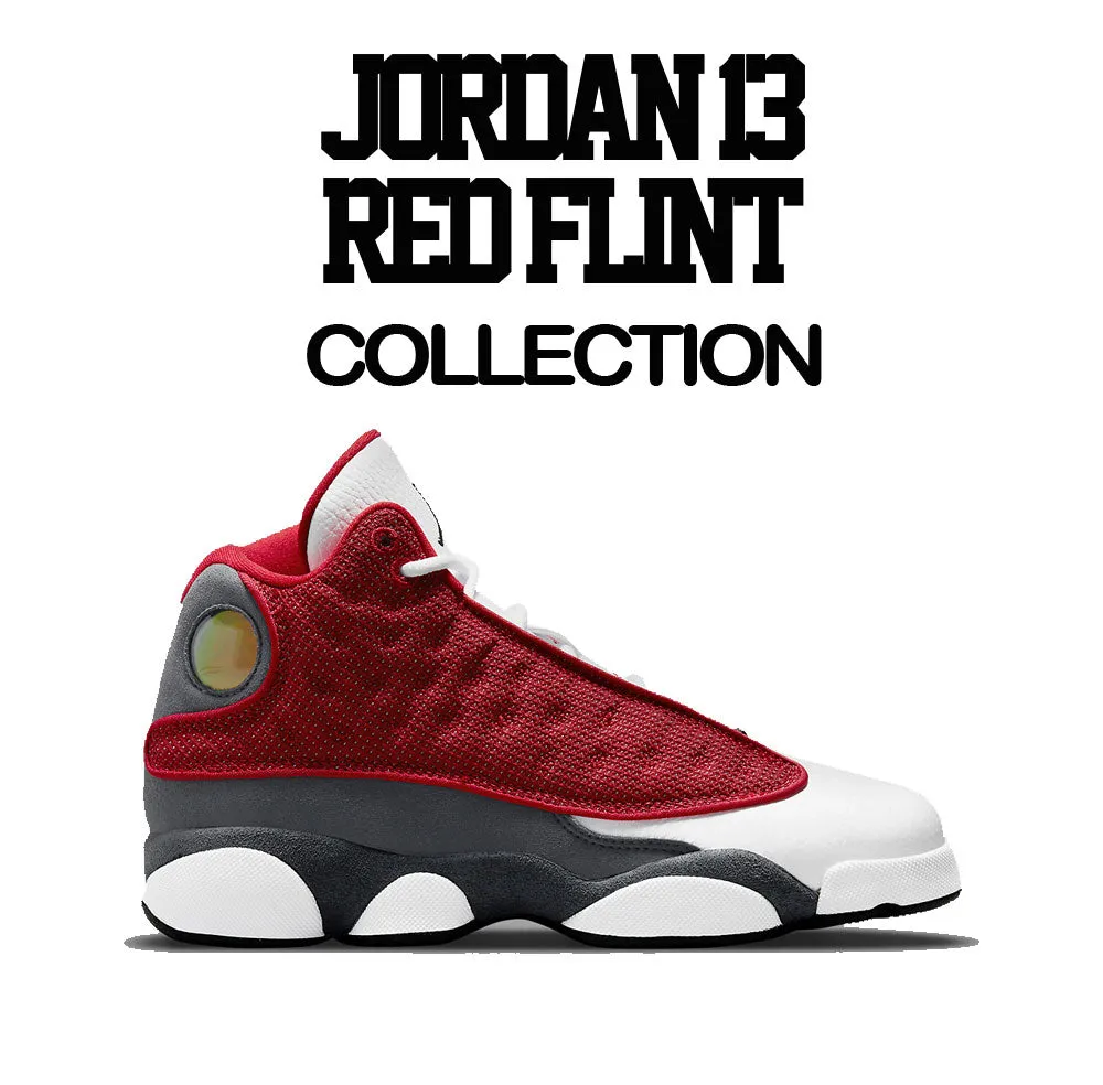 Retro 13 Red Flint Shirt - ST Palms - Charcoal