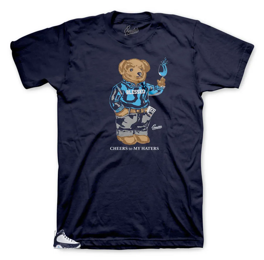 Retro 9 University Blue All Star Cheers Bear Shirt