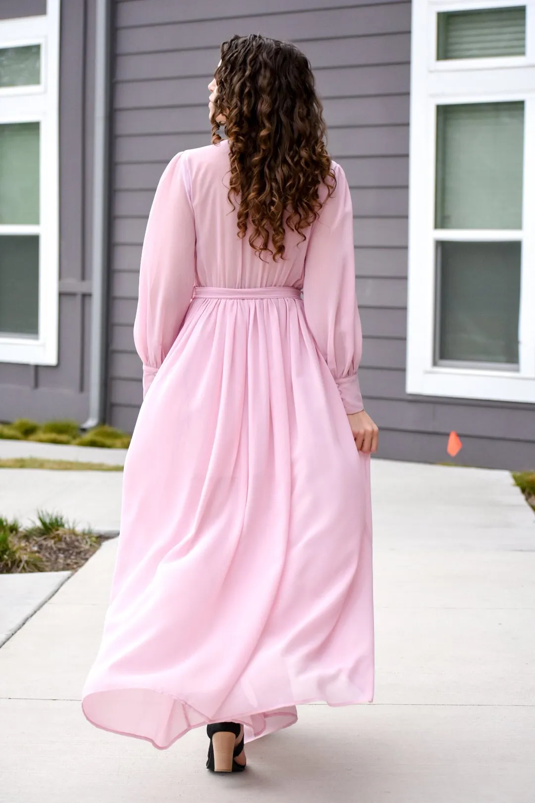 Roaring Like A Lion Mauve Maxi Dress