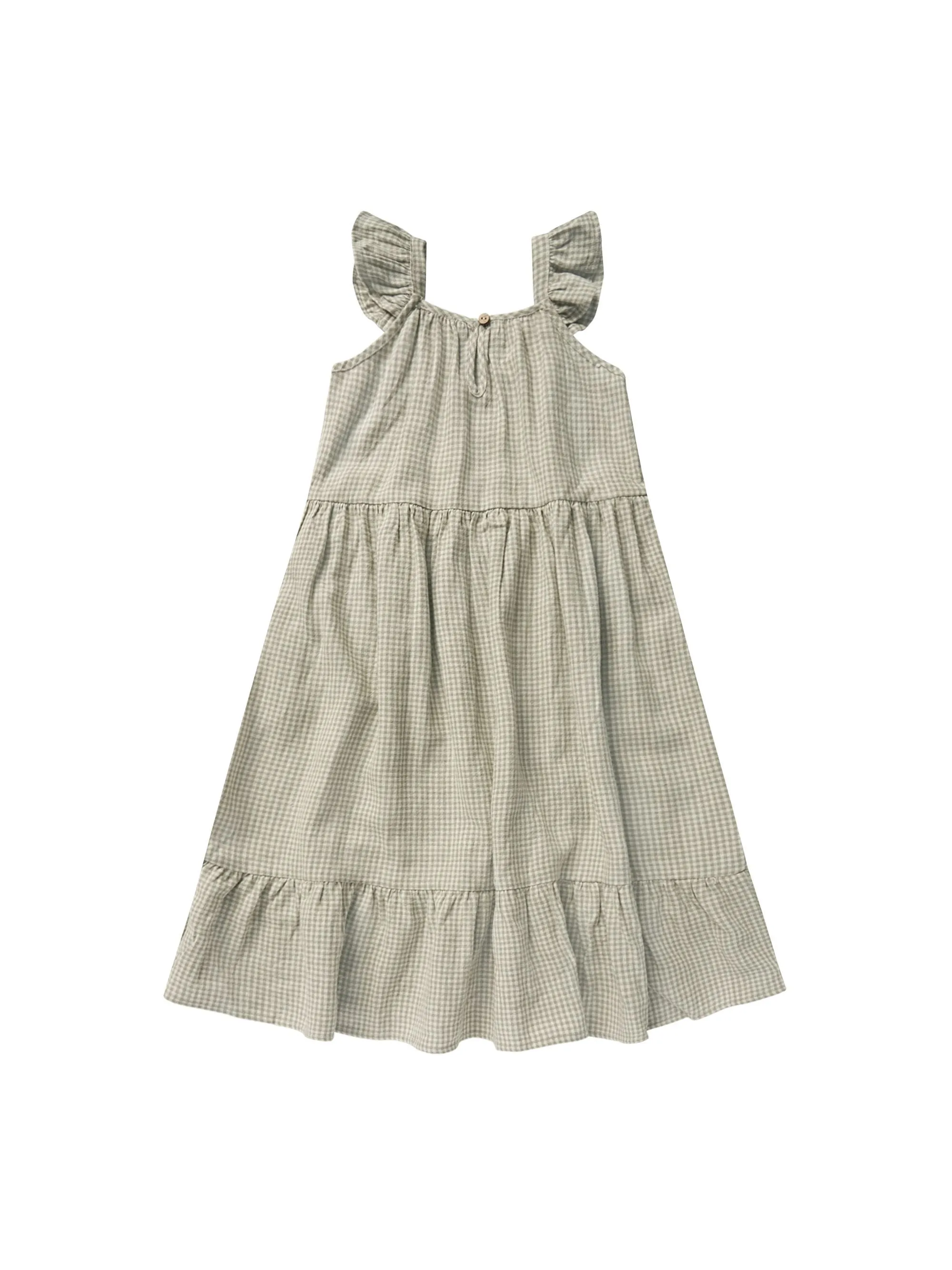 Rylee & Cru - Sage Gingham Abbie Tiered Dress