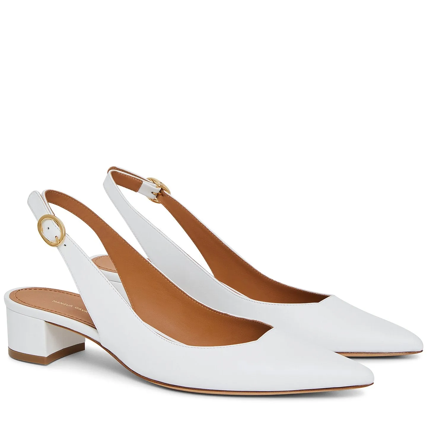 Slingback 40 Lamb, White