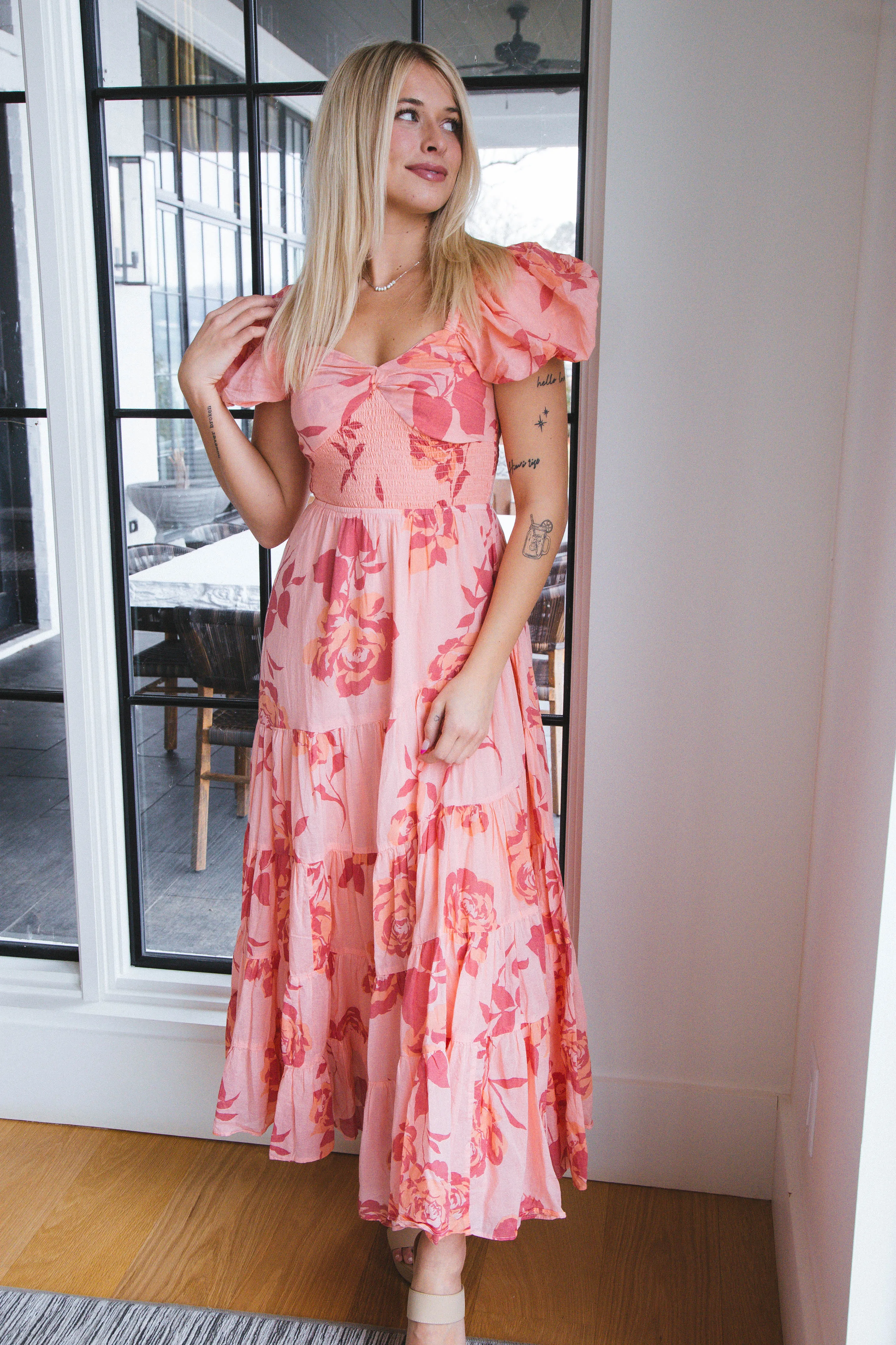 Sundrenched Maxi Dress, Pinky Combo | Free People