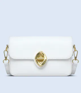 WB2695-WHITE-Women Trendy Bag