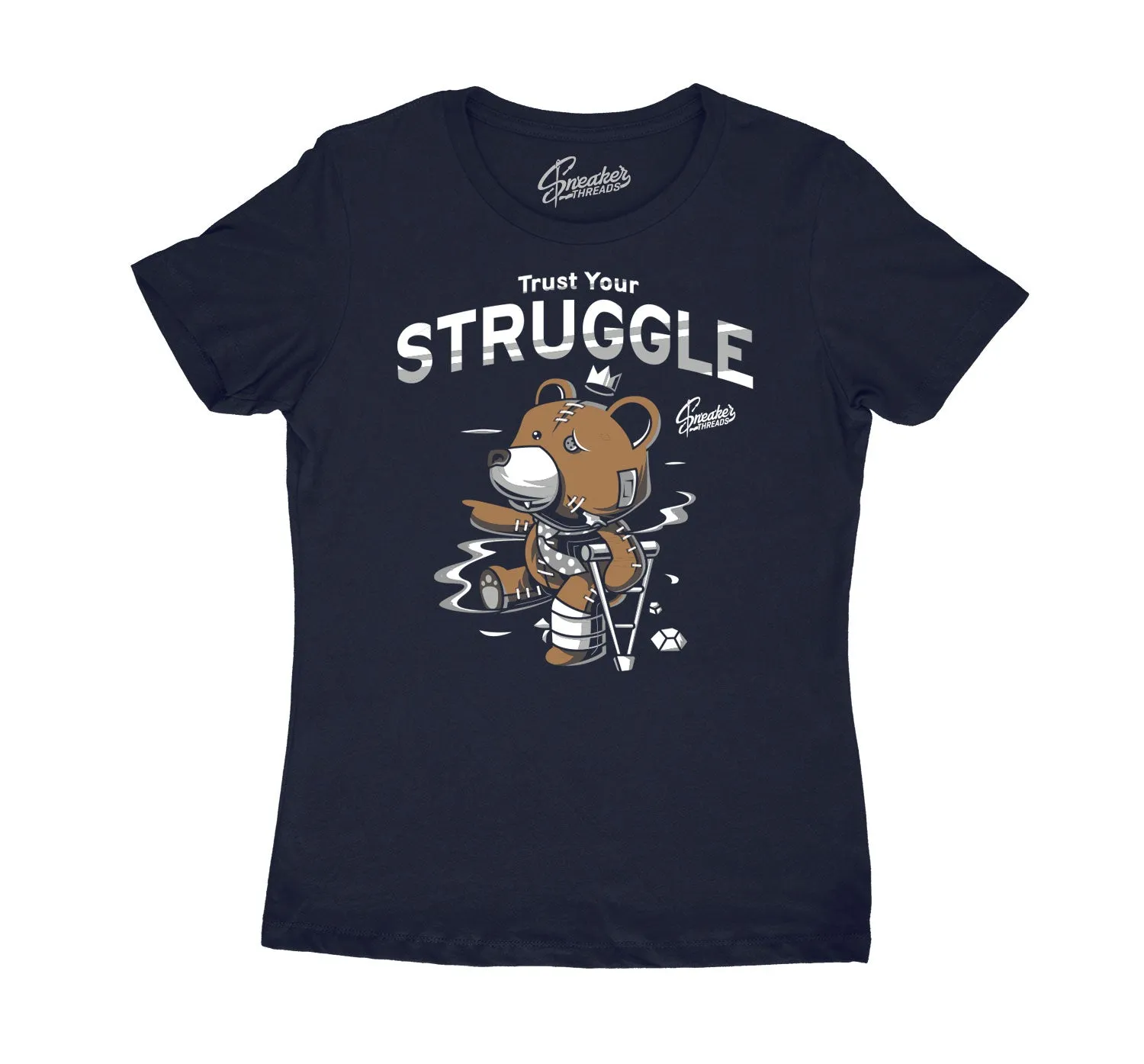 Womens Midnight Navy 3 Shirt - Struggle Breeds - Navy